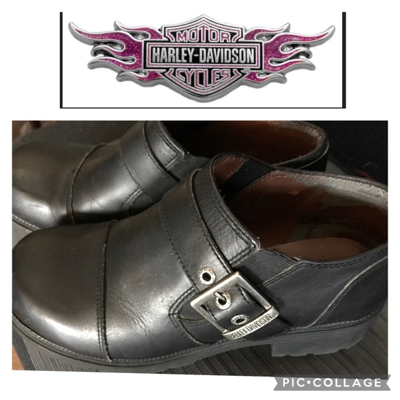 Harley-Davidson Shoes - 🏍 HARLEY-DAVIDSON 🏍 BUCKLED LOW SHOE size 9